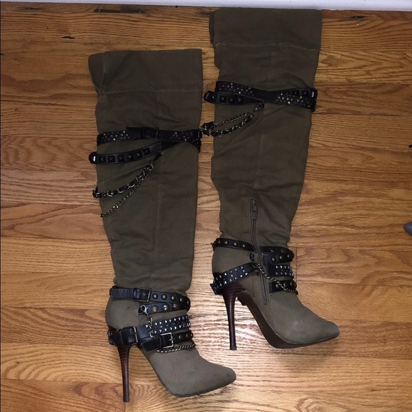 Knee High Strappy Boots - Picture 3 of 4